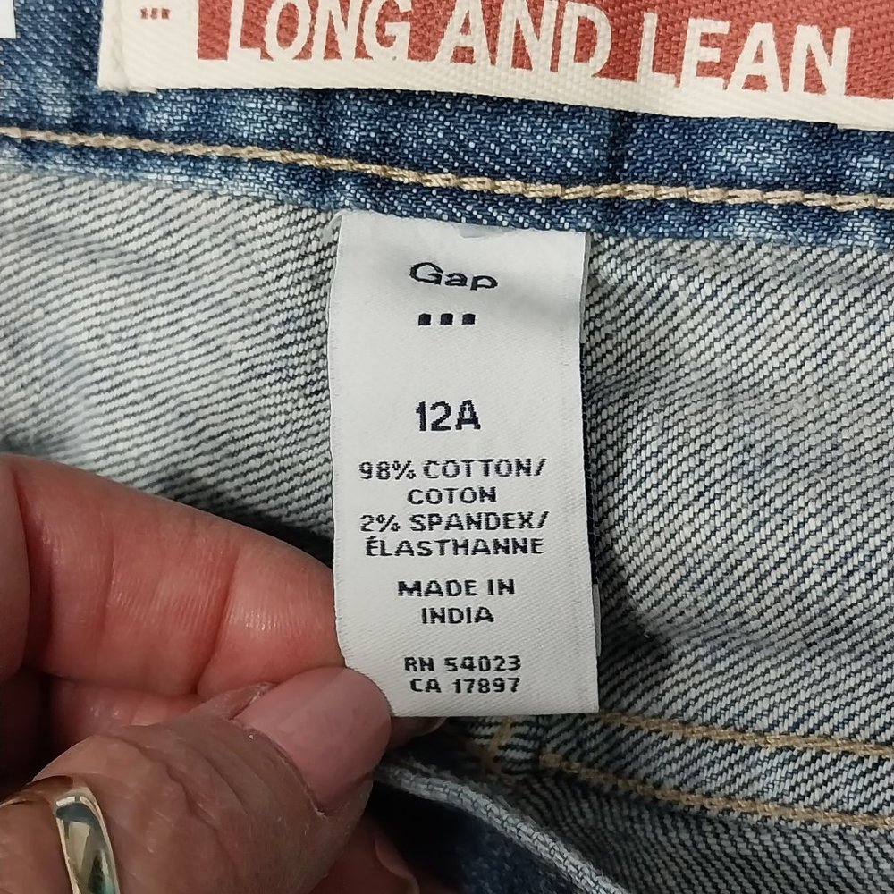 2657 Size 12A Gap Upcycled Stretch Bell-Bottoms. - Picture 4 of 4